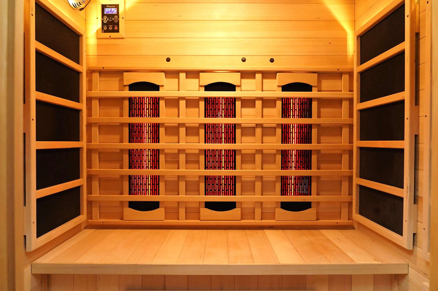 Solara 3 Person Full Spectrum Infrared Sauna With Complete Heat
