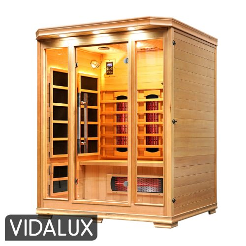 Solara 3 Person Full Spectrum Infrared Sauna With Complete Heat