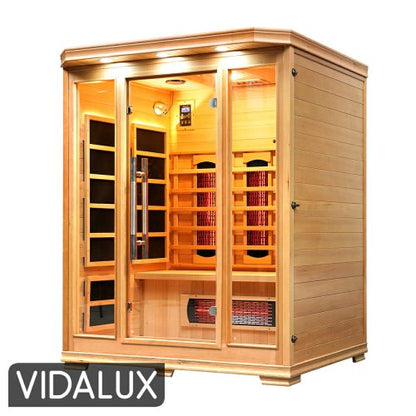 Solara 3 Person Full Spectrum Infrared Sauna With Complete Heat
