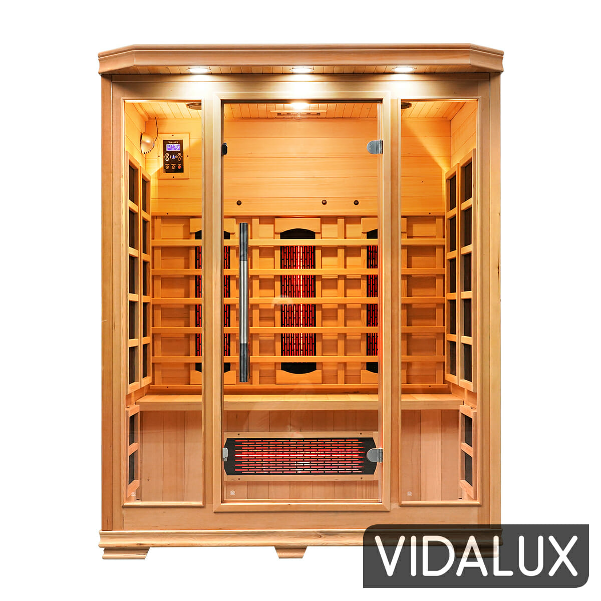 Solara 3 Person Full Spectrum Infrared Sauna With Complete Heat